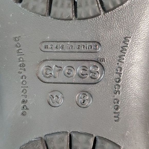 Crocs Womens Kadee Flats Flat Shoes Sandals Black Size 8 Like New! - Picture 5 of 9